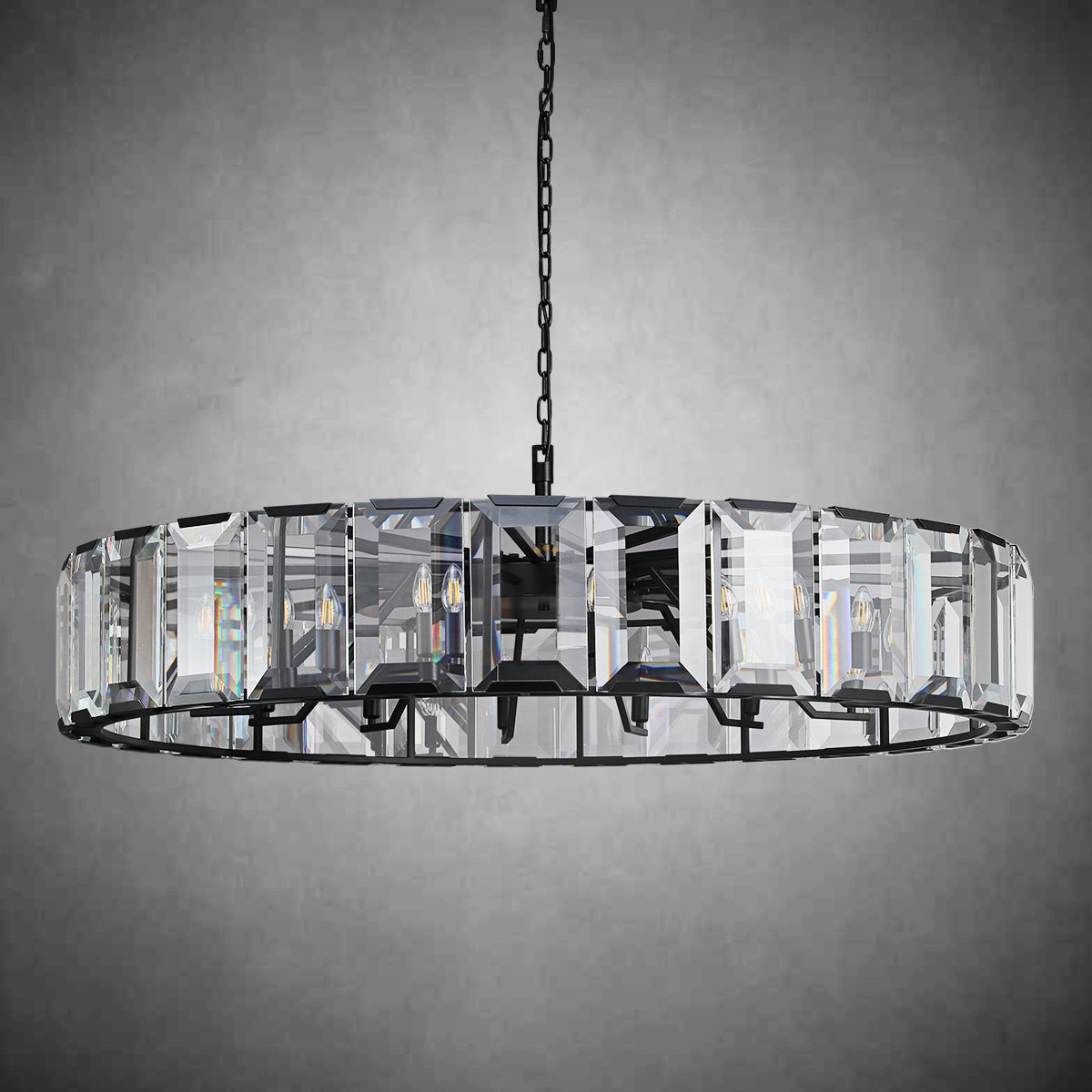 Charles Multicurve Modern Crystal Round Chandelier, Dinning Table Lamp