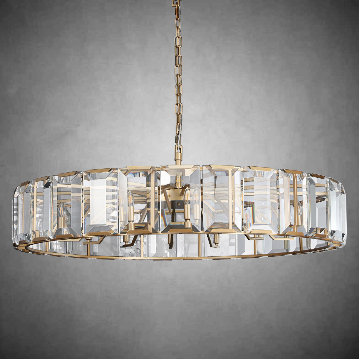 Charles Multicurve Modern Crystal Round Chandelier, Dinning Table Lamp