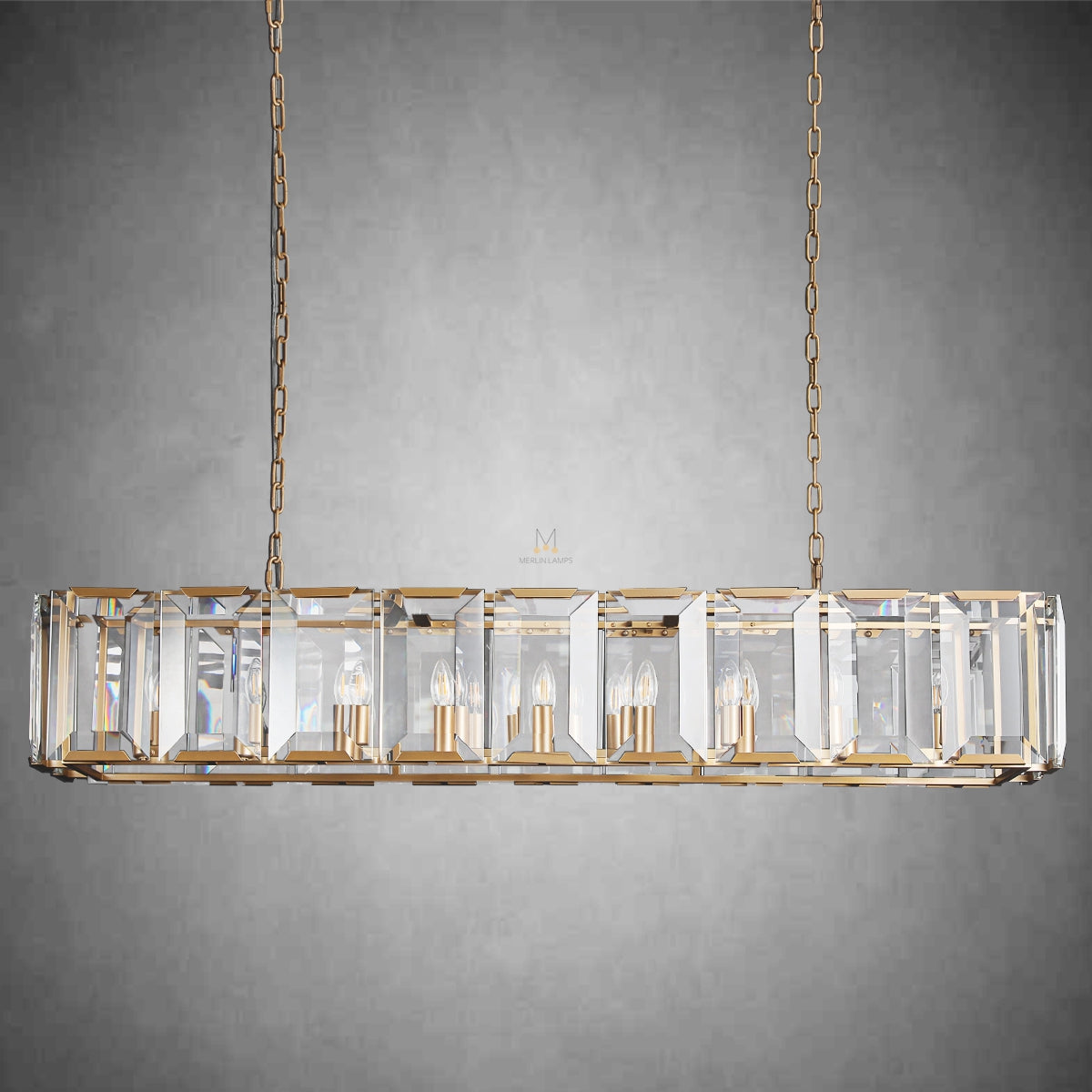 Charles Series Crystal Chandelier Round / Rectangular