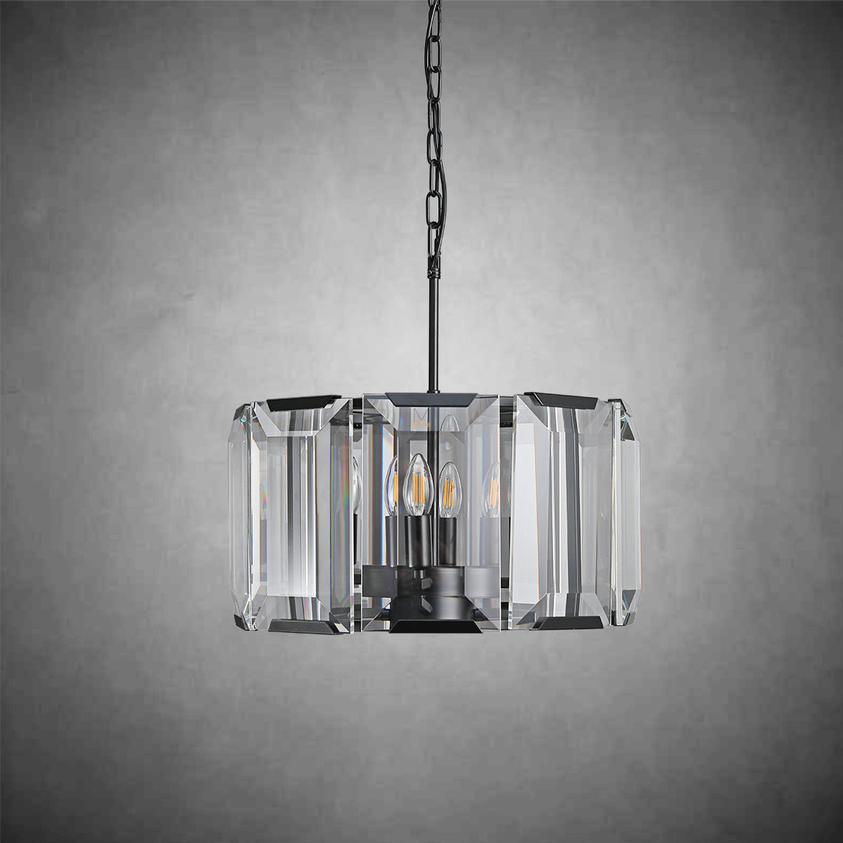 Charles Multicurve Modern Crystal Round Chandelier, Dinning Table Lamp