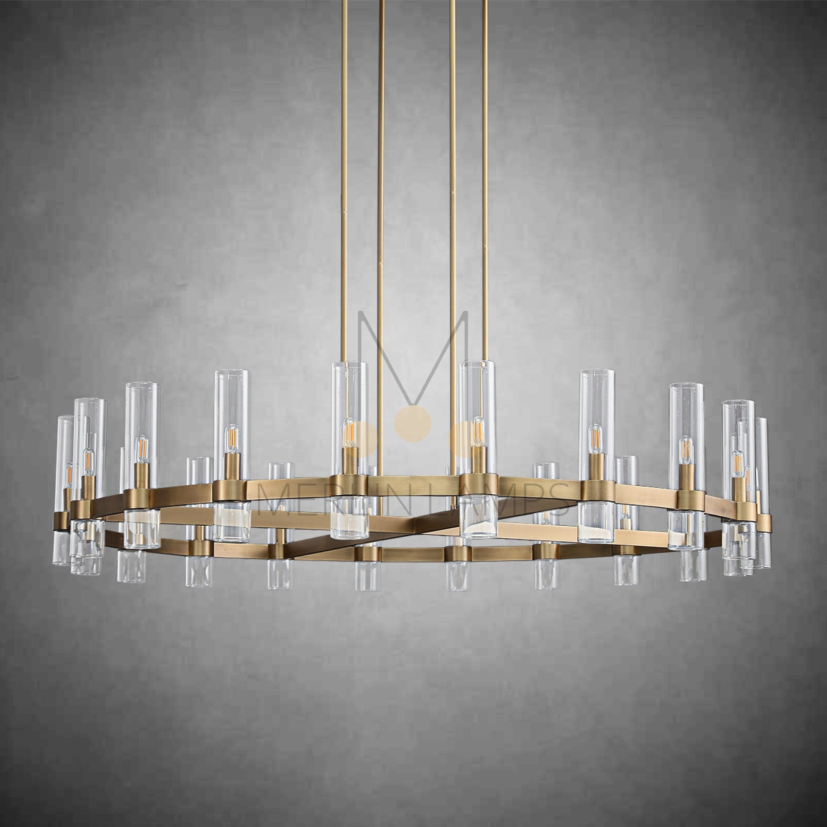 Nova Luxury Glass Round Chandelier