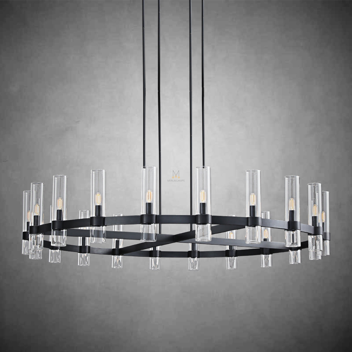 Nova Series Luxury Glass Round Chandelier, Modern Lamp Fixtures