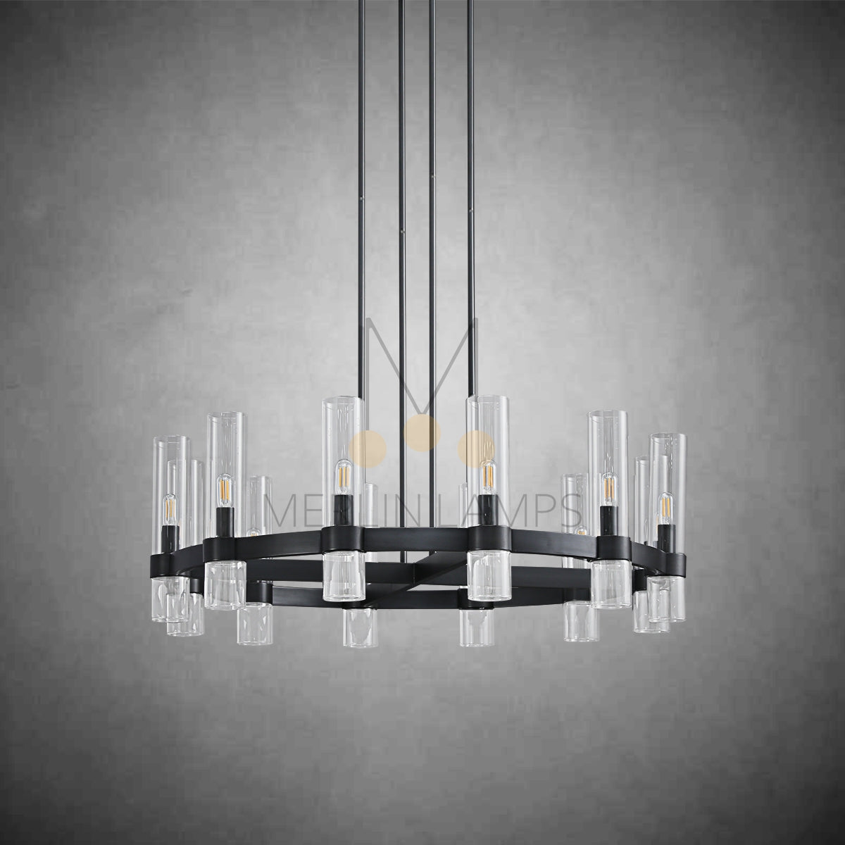 Nova Luxury Glass Round Chandelier