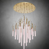 Davina Modern Glass Round Chandelier 47"