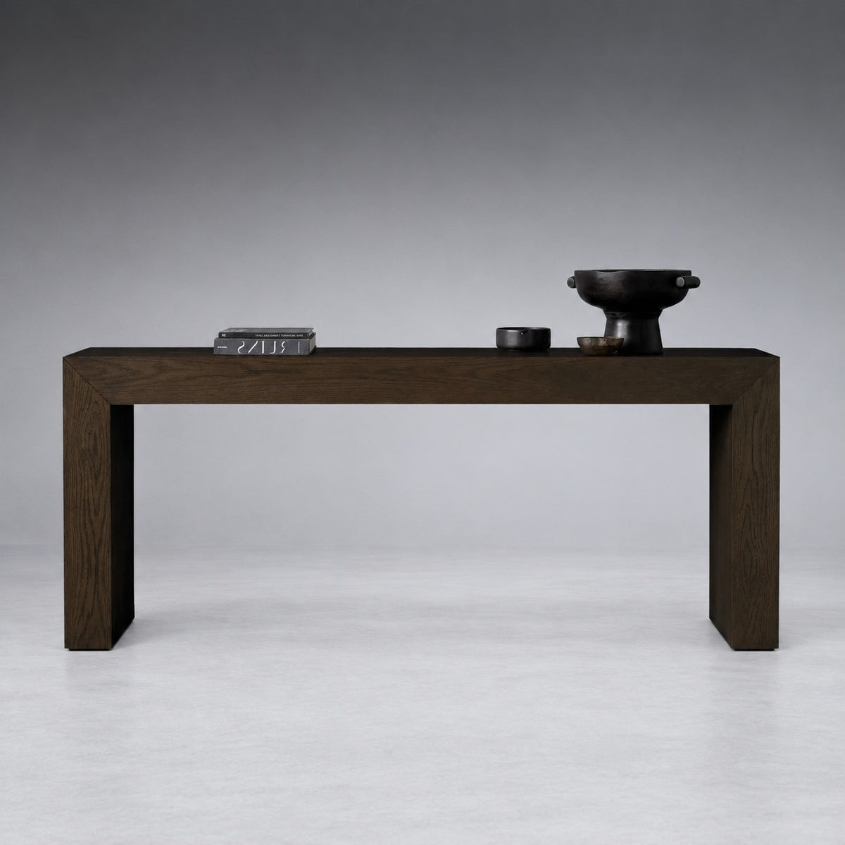 Waterfall Edge Solid Oak Hallway Table