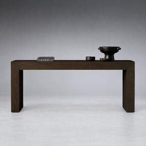 Waterfall Edge Solid Oak Hallway Table