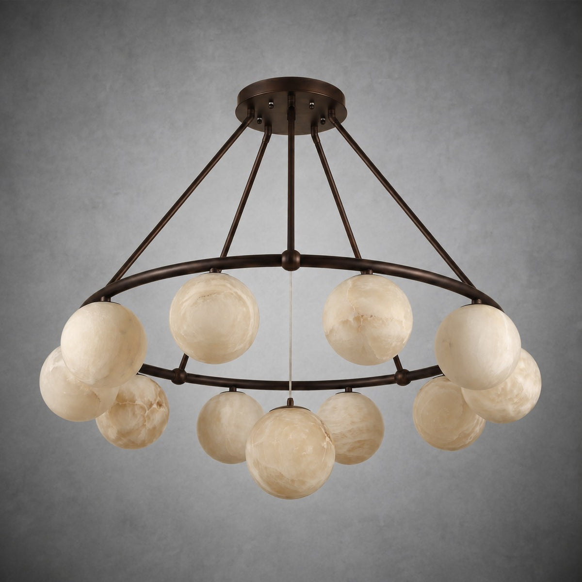 Ring Cluster Pendant Alabaster