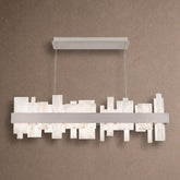 Acropolis 46in LED Linear Alabaster Chandelier