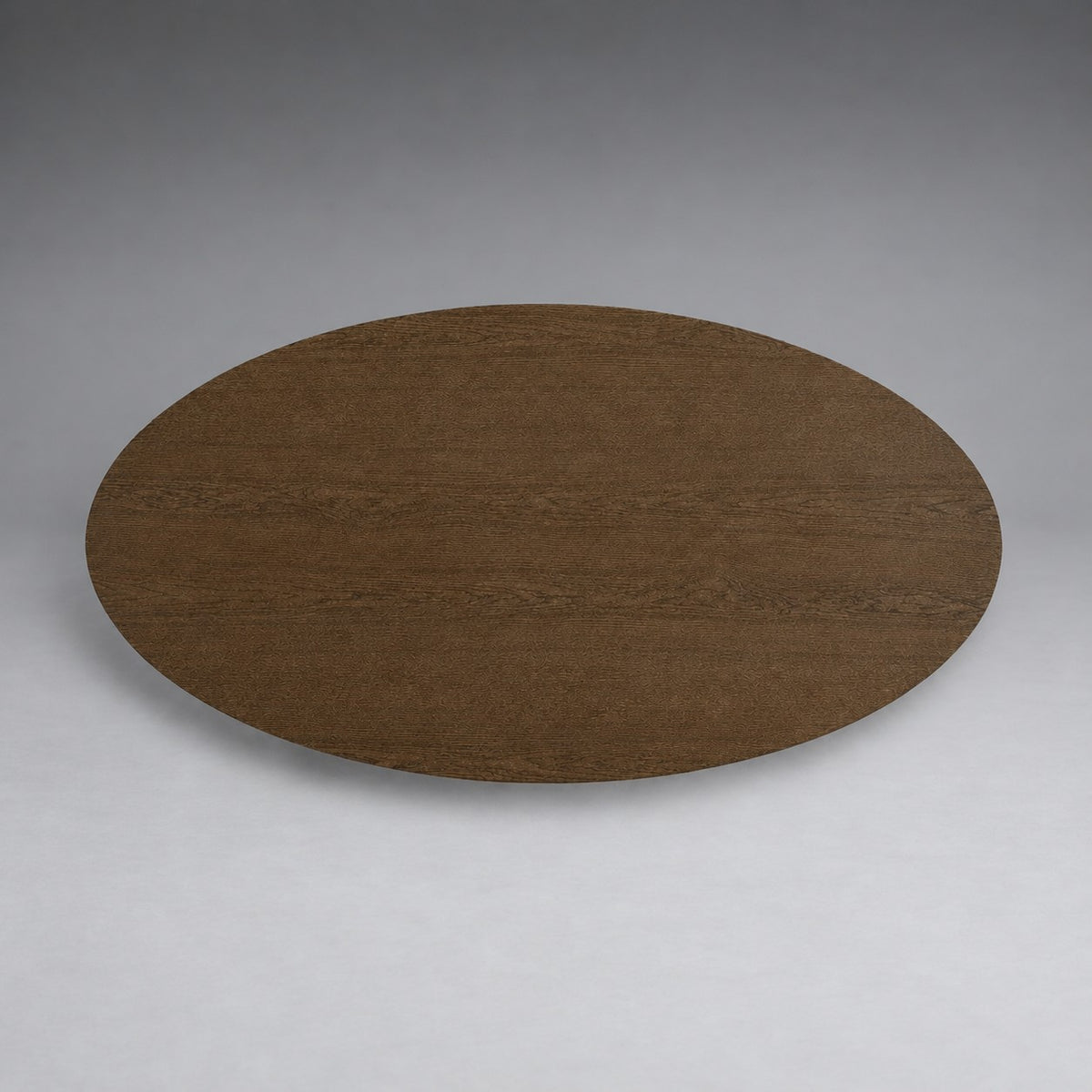 Hand-Sculpted Modern Oval Oak Dining Table