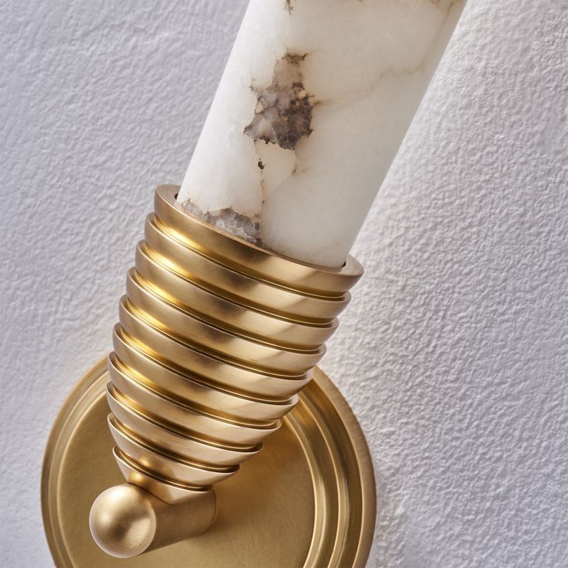 Addison Gypsum Alabaster LED Wall Sconce
