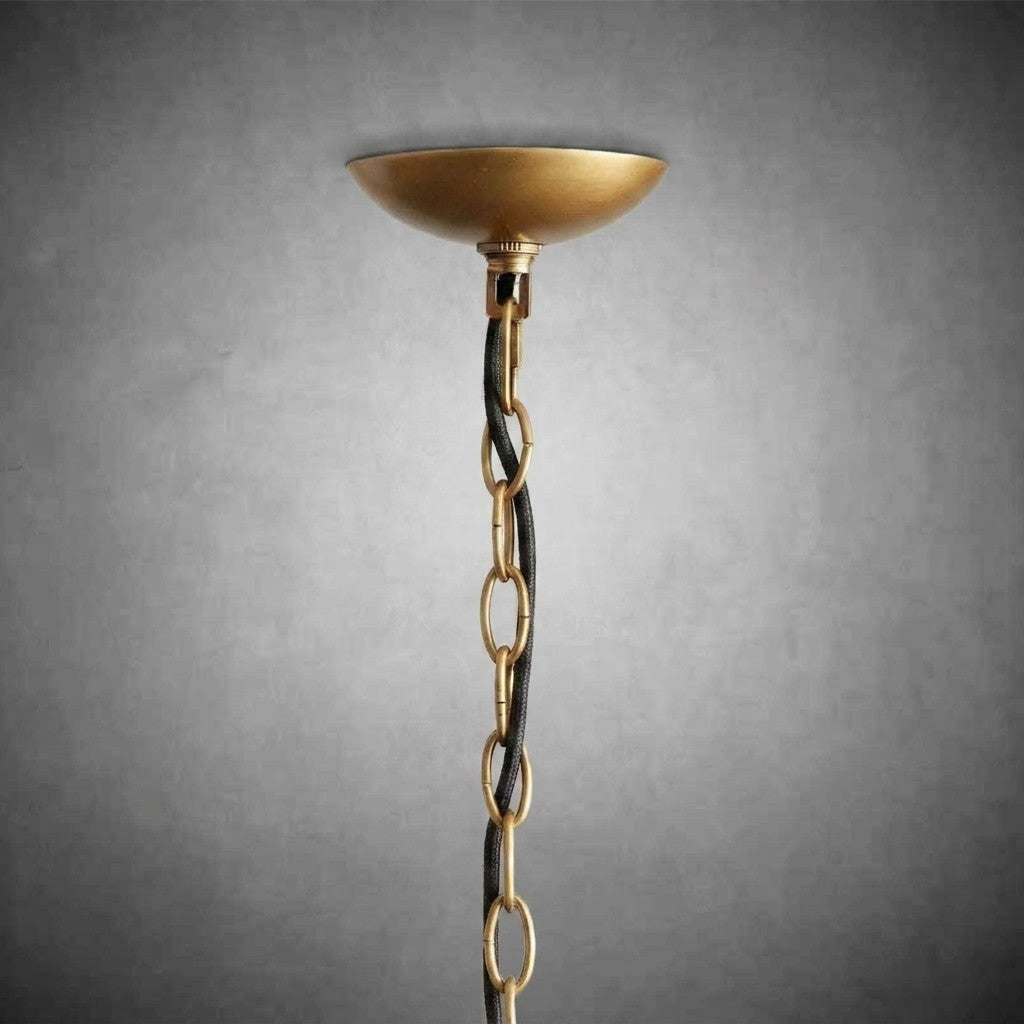 Adela Glass Petal 6 Light Chandelier