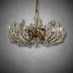 Adela Glass Petal 6 Light Chandelier