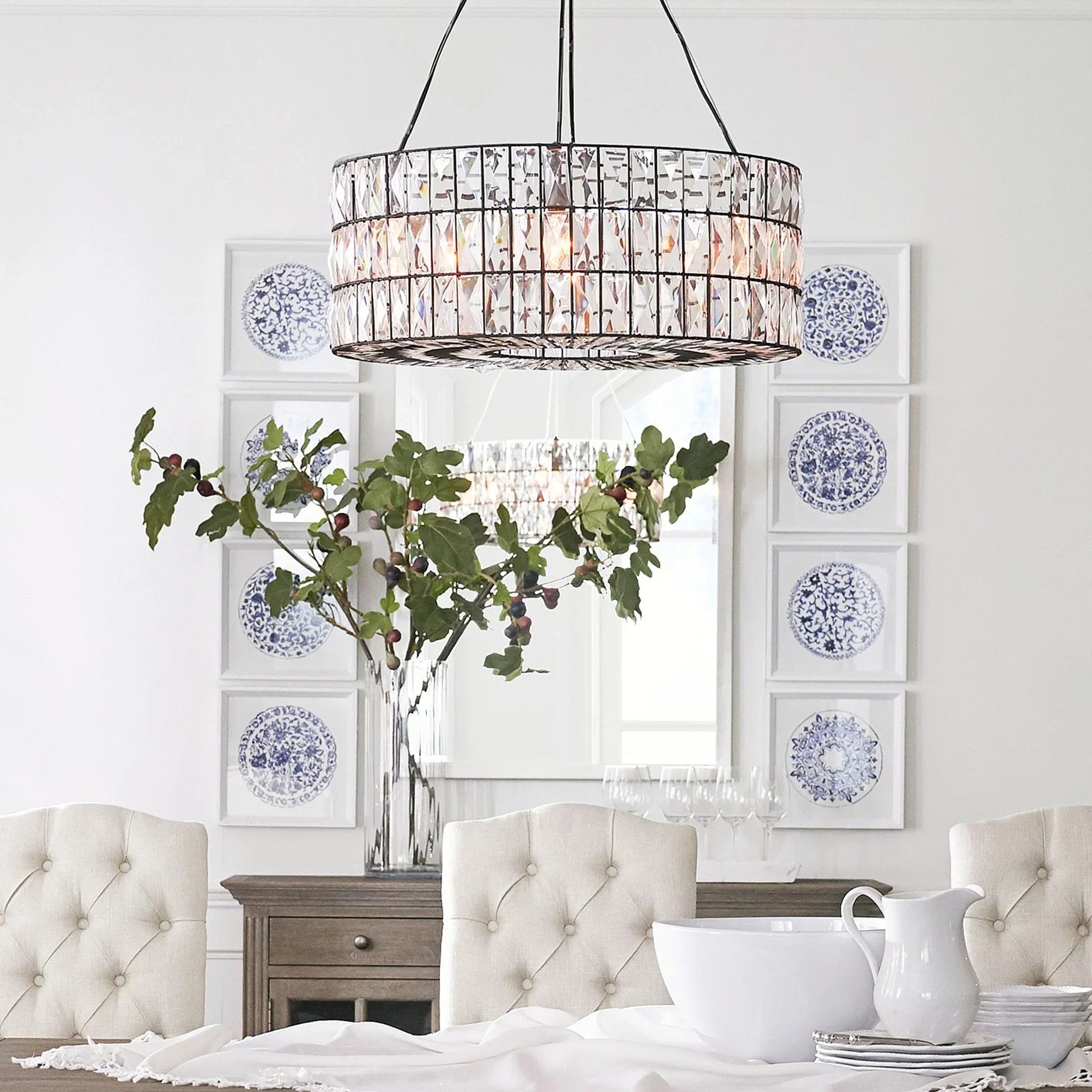 Adeline Crystal Round Chandelier