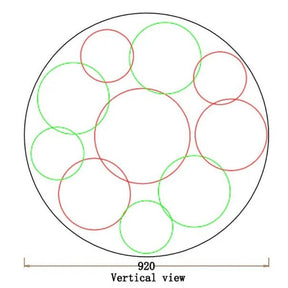 Afra Glass Chandelier 36”