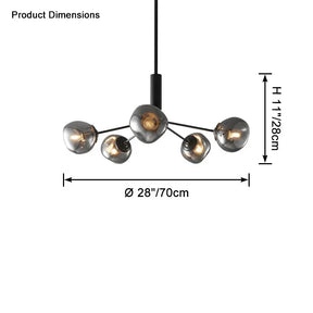 Afra Glass Chandelier