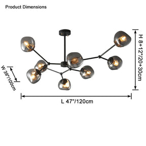 Afra Glass Chandelier