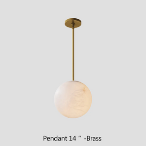 Alabaster Ball Modern Pendant Light
