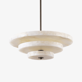 Ice Queen Alabaster Bronze & White LED Chandelier – Elegant 33‑Inch