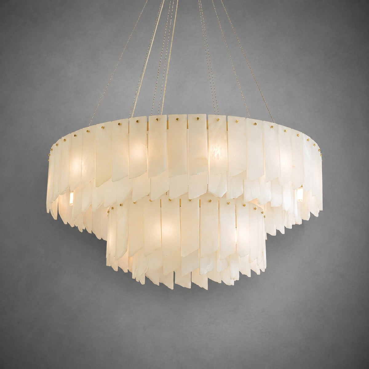 Alabaster Cascade Tiered Chandelier