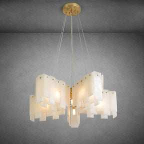 Alabaster Cascade Tiered Chandelier