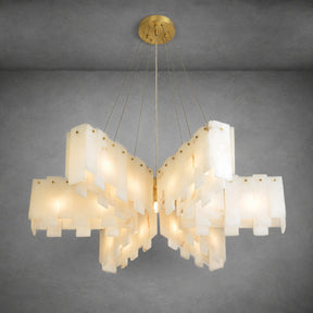 Alabaster Cascade Tiered Chandelier