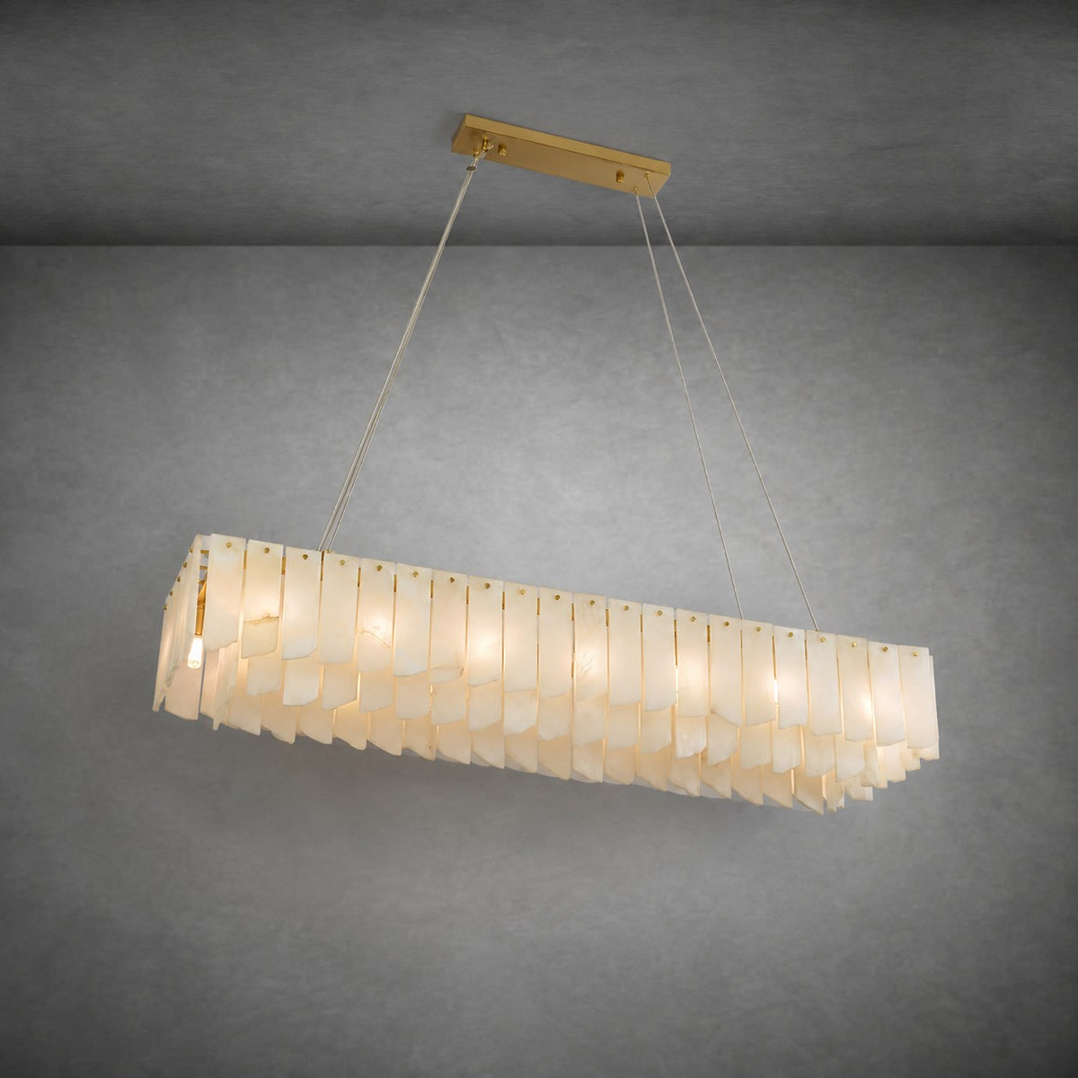 Alabaster Cascade Tiered Chandelier