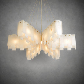 Alabaster Cascade Tiered Chandelier