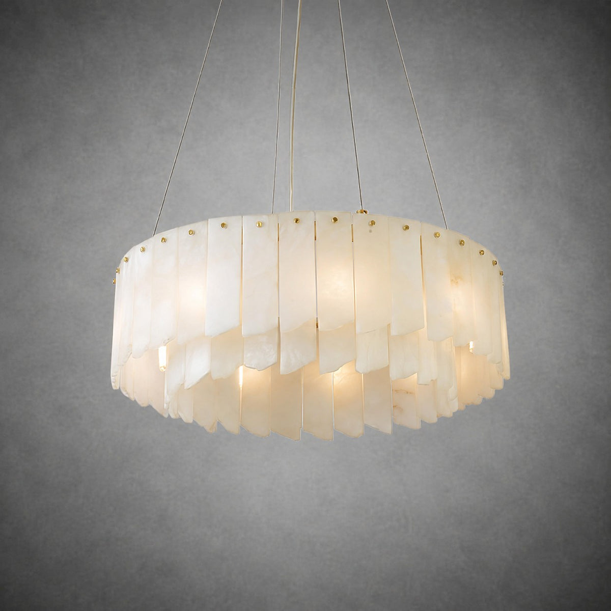 Alabaster Cascade Tiered Chandelier