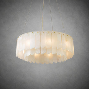 Alabaster Cascade Tiered Chandelier