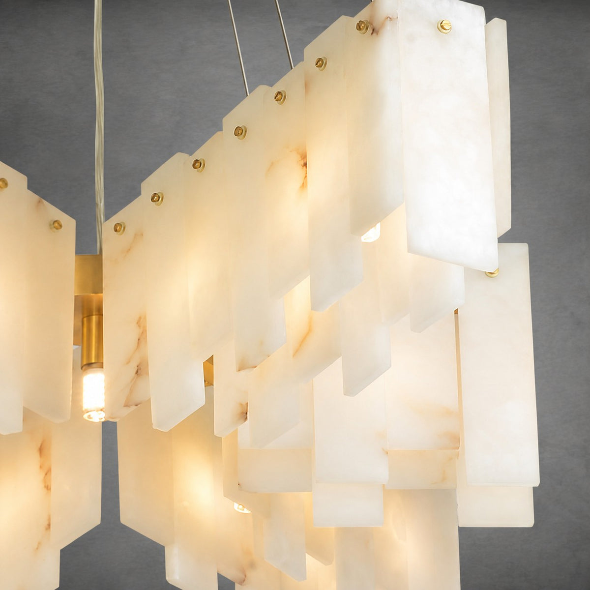 Alabaster Cascade Tiered Chandelier