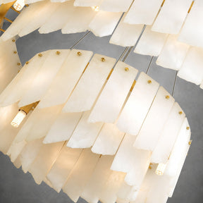 Alabaster Cascade Tiered Chandelier
