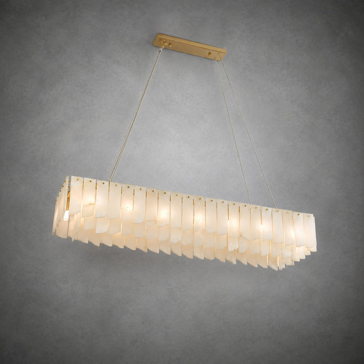 Alabaster Cascade Tiered Chandelier