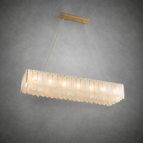 Alabaster Cascade Tiered Chandelier