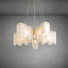 Alabaster Cascade Tiered Chandelier