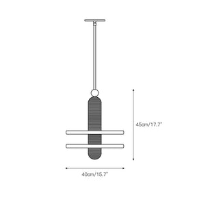 Alabaster Comet Pendant Lamp