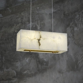 Alabaster Cuboid Dining Room Chandelier 吊灯 rbrights   