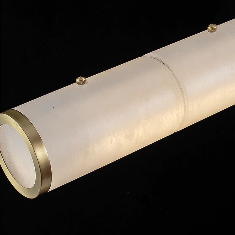 Alabaster Cylindrical Chandelier  rbrights   