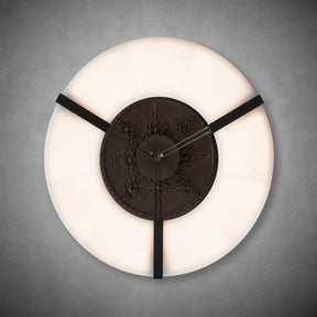 Alabaster Halo Pendant Light – Black & White LED Chandelier