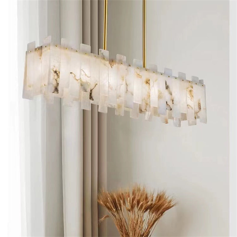 Alabaster Linear Chandelier