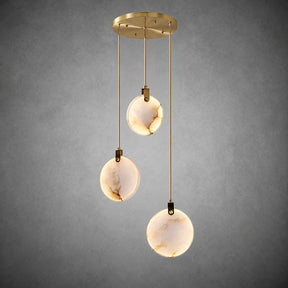 Alabaster  Long Staircase Chandelier