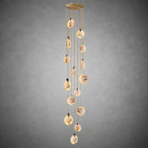 Alabaster  Long Staircase Chandelier