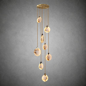Alabaster  Long Staircase Chandelier