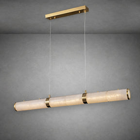 Alabaster Magnificence Art Linear Chandelier