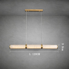 Alabaster Magnificence Art Linear Chandelier