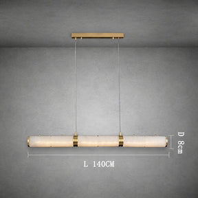 Alabaster Magnificence Art Linear Chandelier