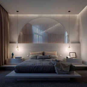 Alabaster Teardrop Single Pendant Light 7"D  rbrights   