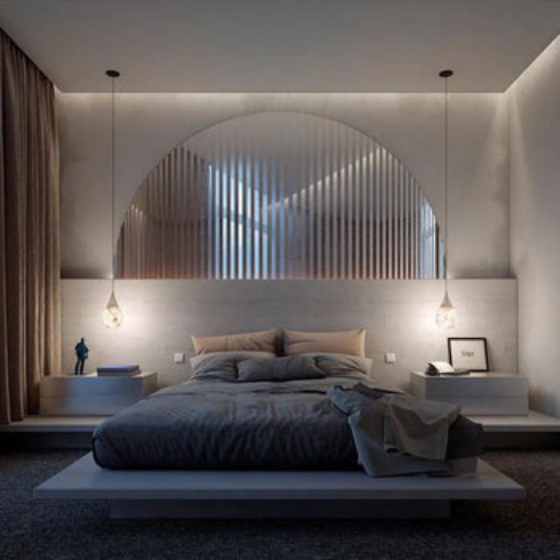 Alabaster Teardrop Single Pendant Light 7"D  rbrights   