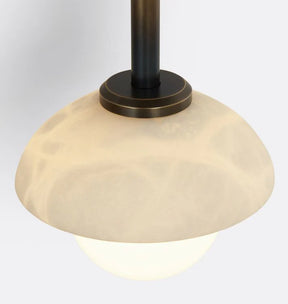 Alabaster Shade Greenwich Linear Wall Sconce