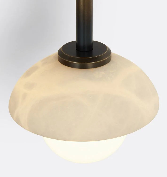 Alabaster Shade Greenwich Linear Wall Sconce