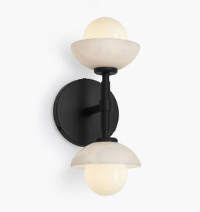 Alabaster Shade Greenwich Linear Wall Sconce